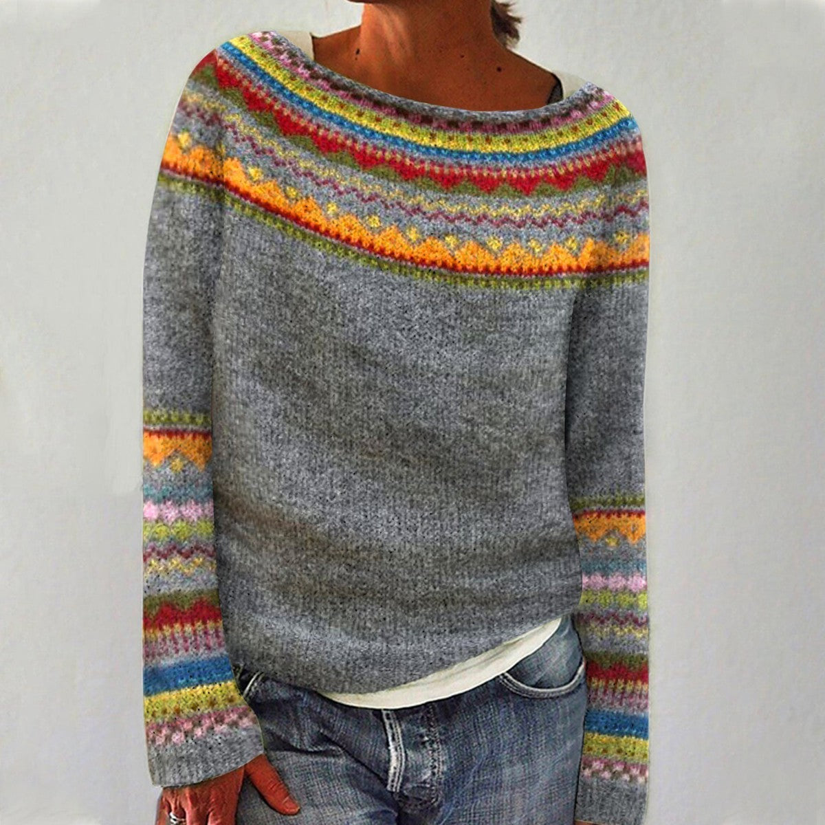 Helena - Przytulny retro sweter
