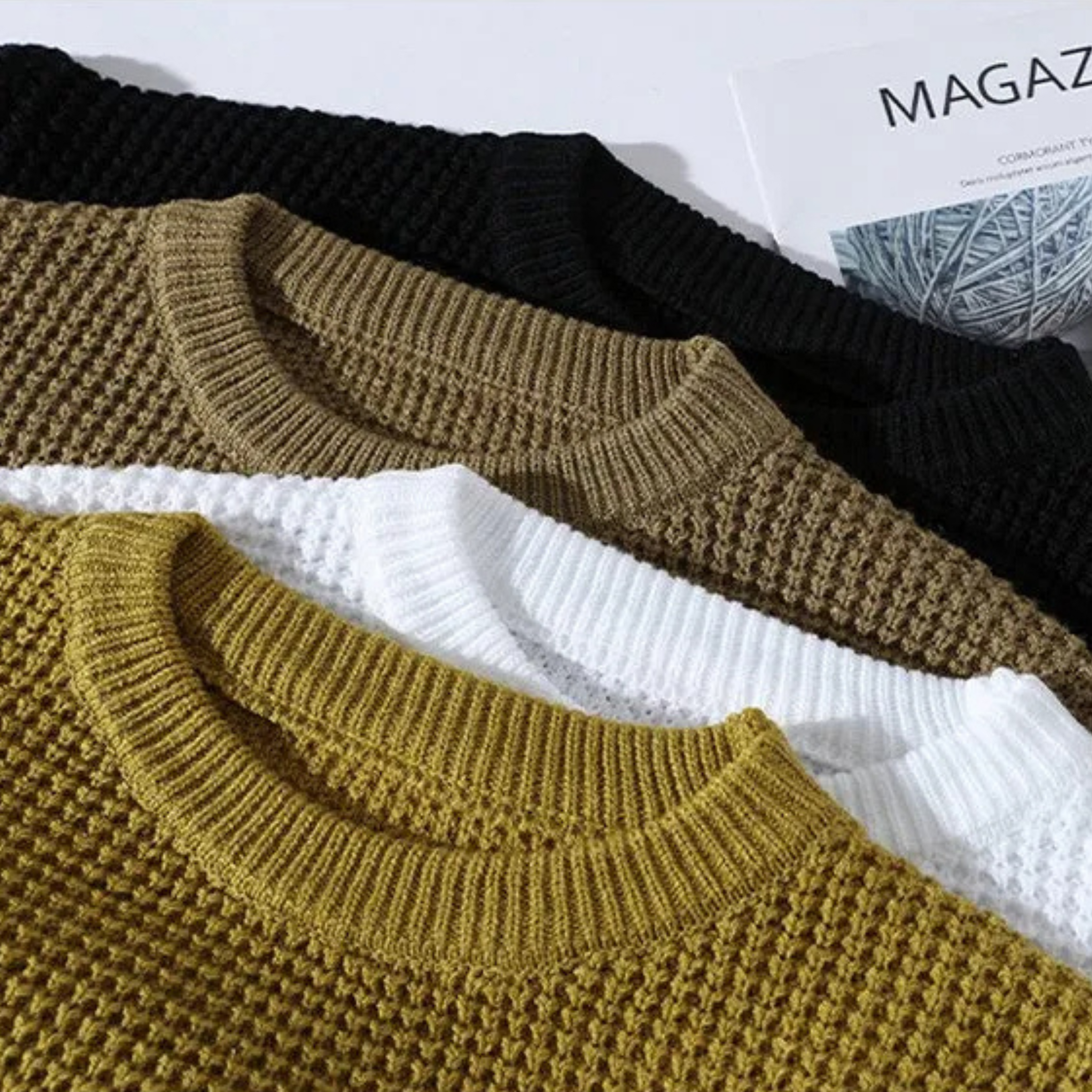Sebastian – Sweter premium o strukturze plastra miodu