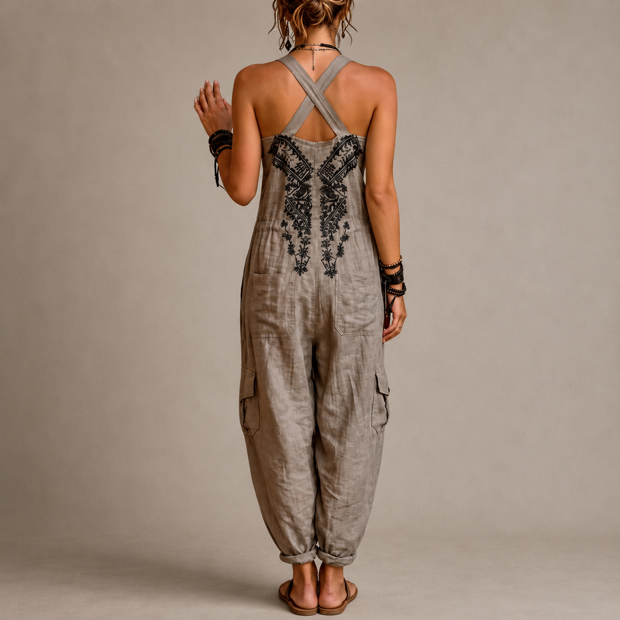 Astrid | Haftowany kombinezon w stylu boho