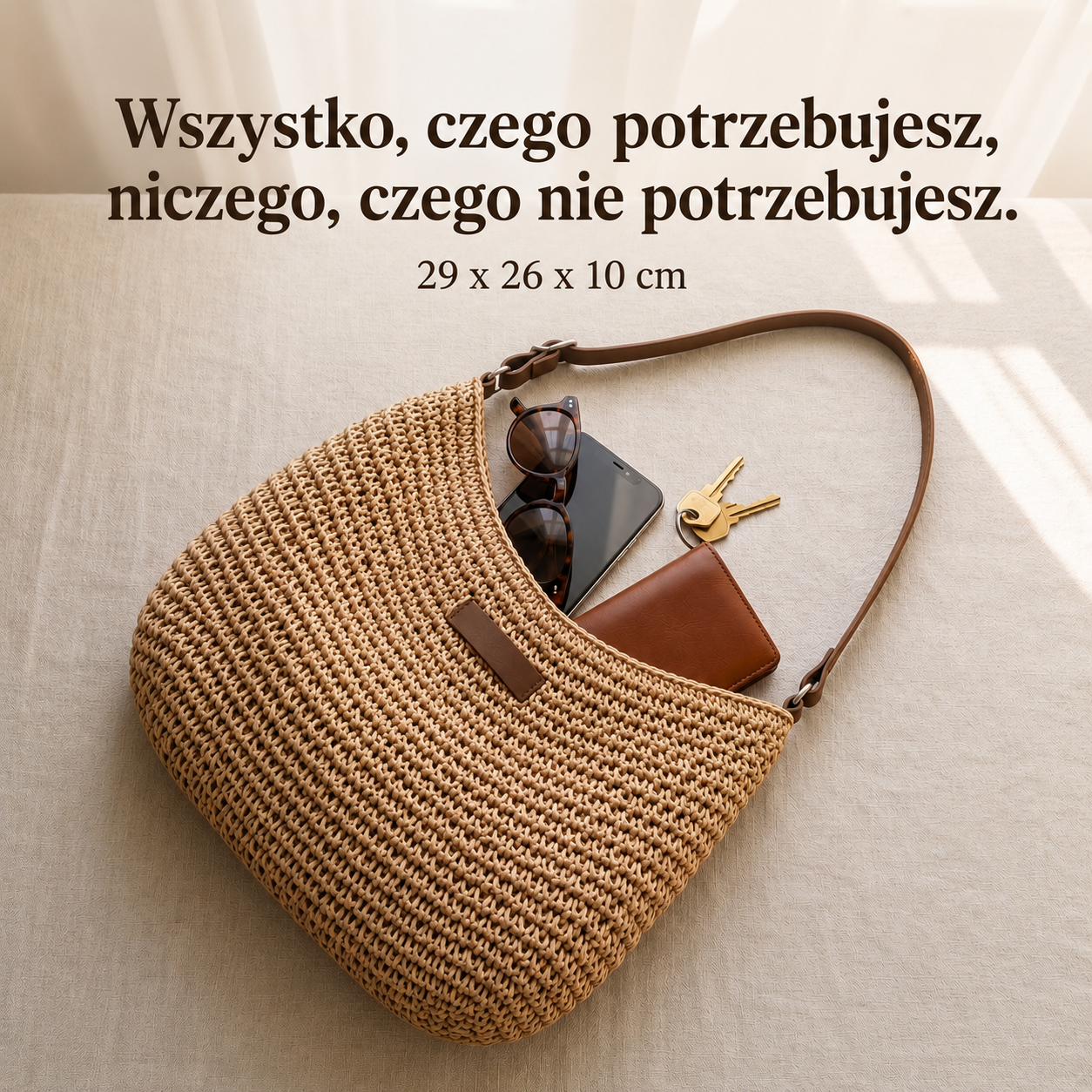 Simona | Elegancka pleciona torebka