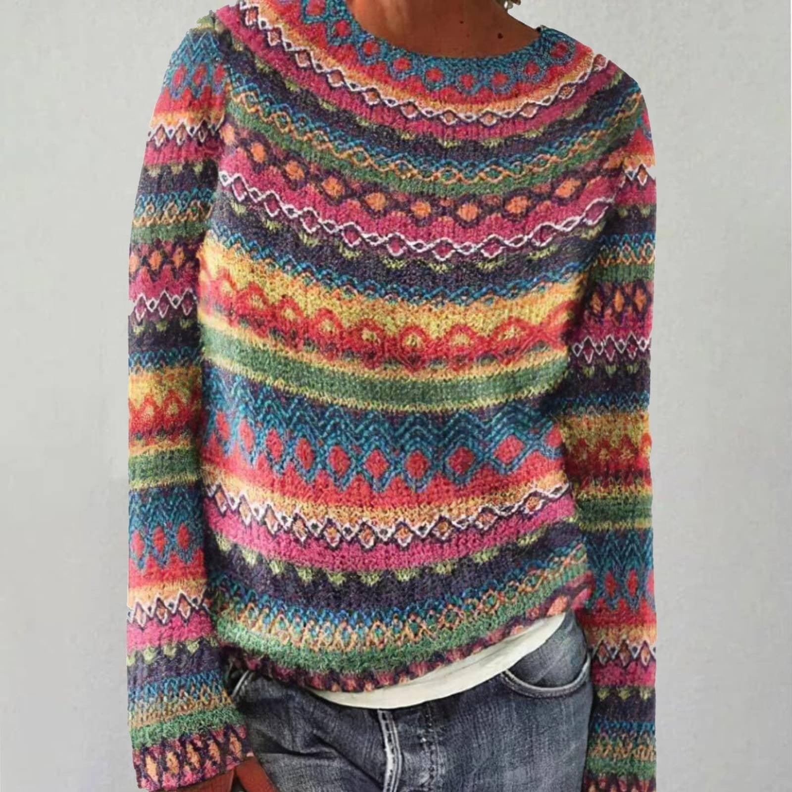 Zora - Przytulny retro sweter