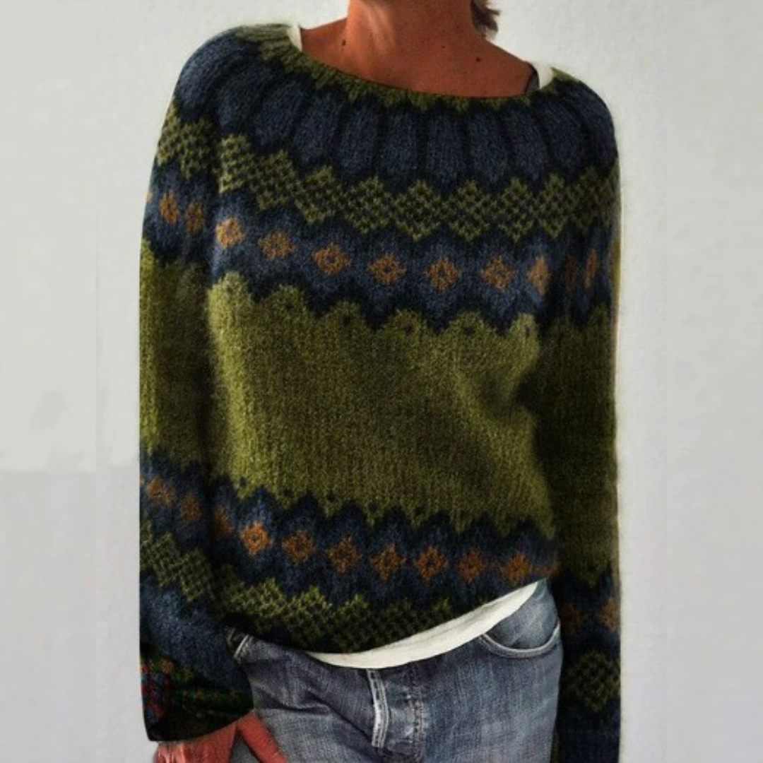 Rosa - Przytulny retro sweter