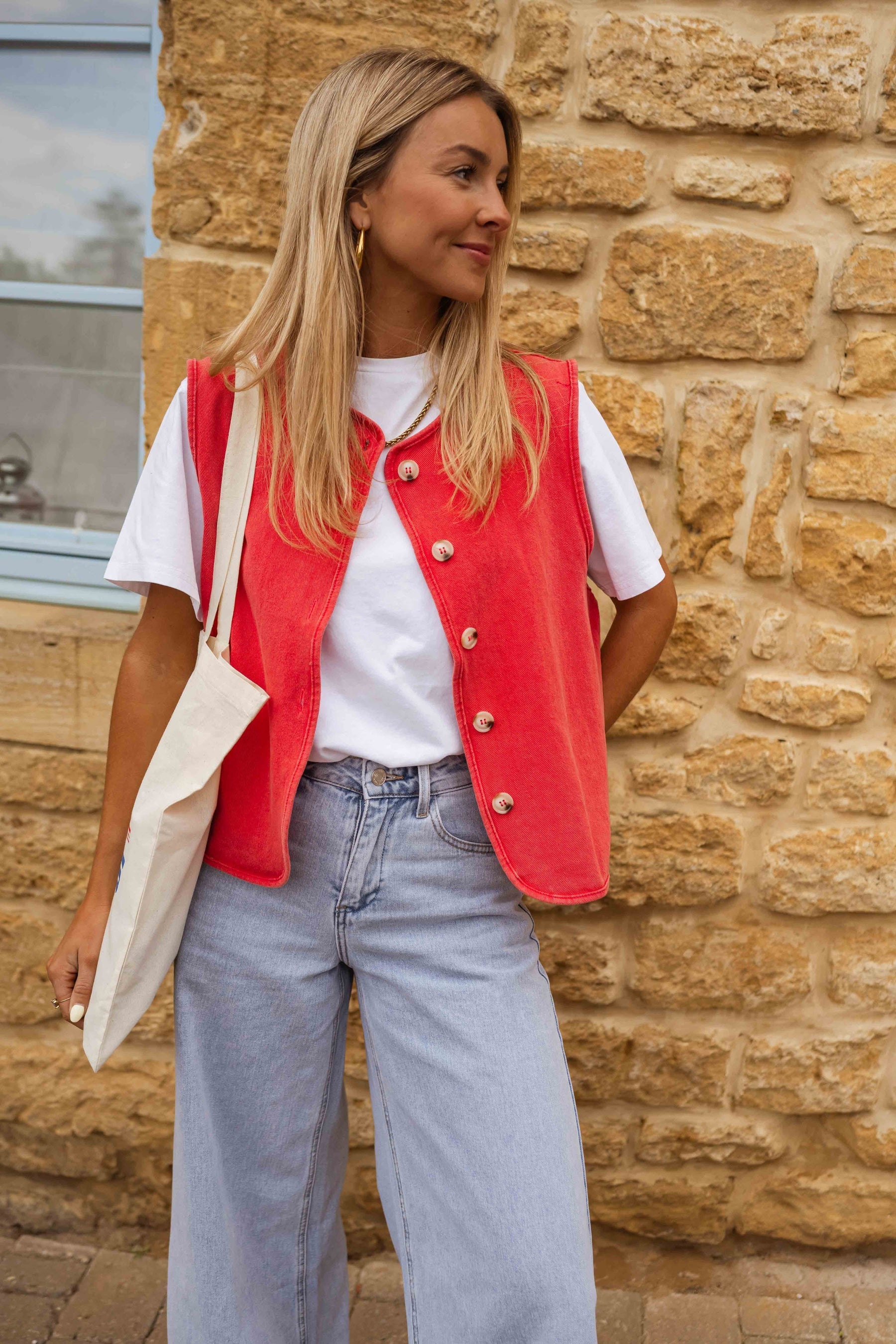 Niwia – Letnia kamizelka w stylu vintage