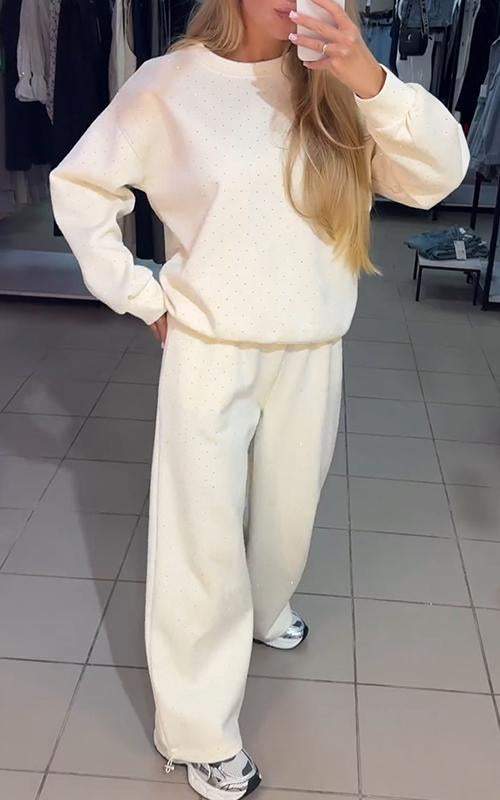 Adela - Diamond Zestaw sweter i spodnie