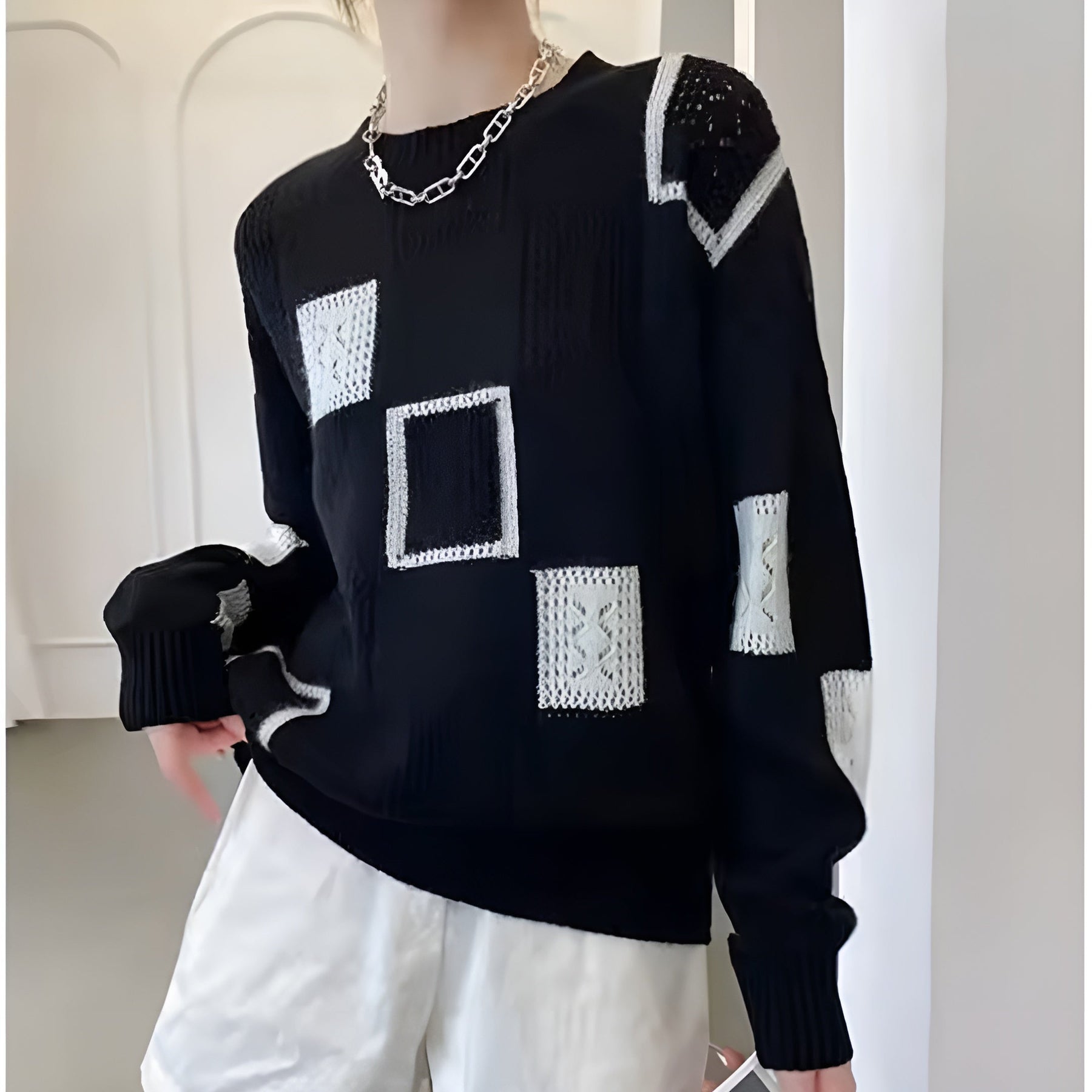 Zofia - Elegancki sweter z dzianiny