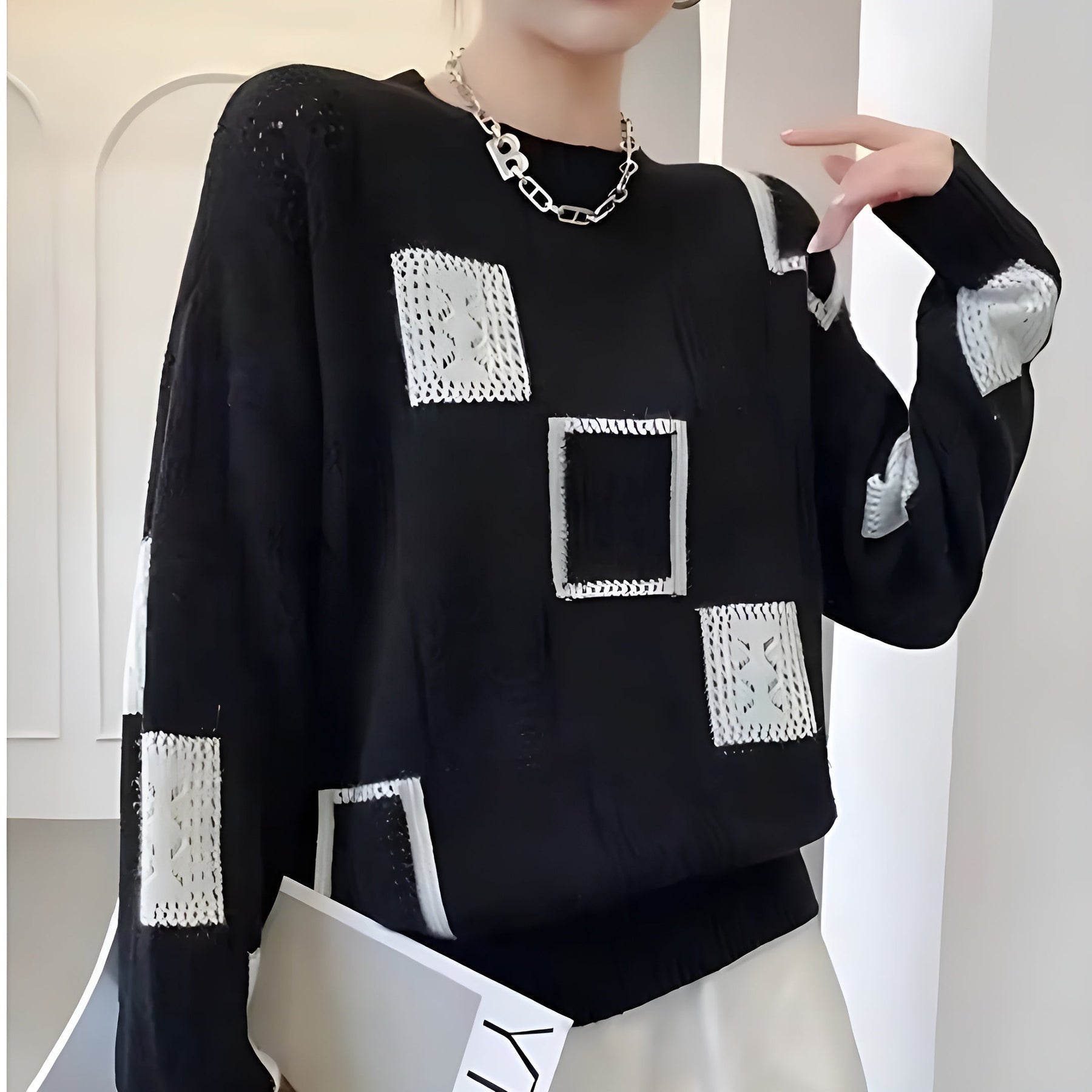 Zofia - Elegancki sweter z dzianiny
