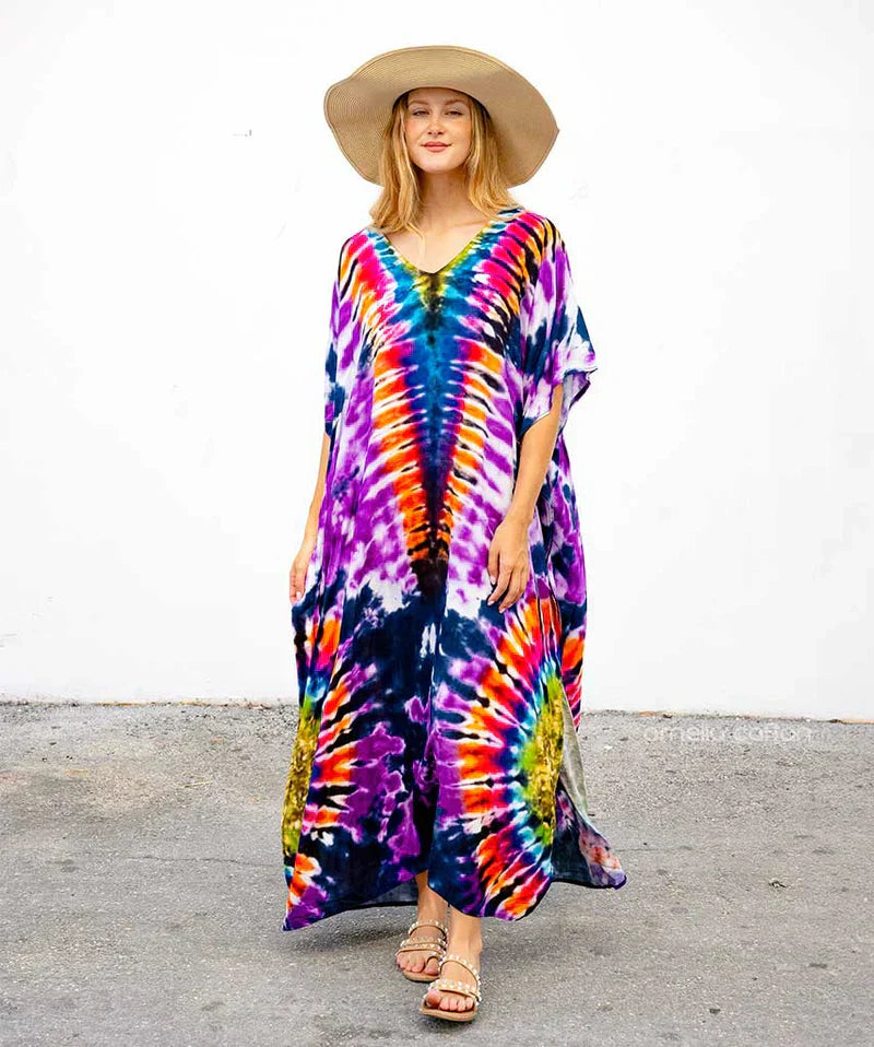 Maja – Letni kaftan z bawełny i lnu
