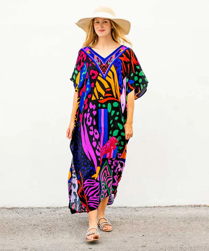 Liliana – Letni kaftan z bawełny i lnu